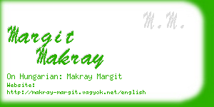 margit makray business card